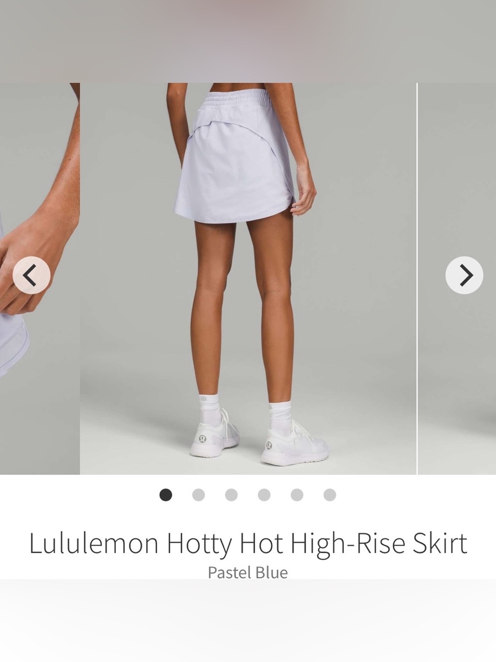 Lululemon Hotty Hot High Rise Skirt Skort In Pastel Blue Size 14 - Picture 8 of 9